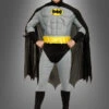 XXXL Batman Muskel-Kostüm Deluxe -Halloween Kostümladen 110 17486 batman schwarz grau