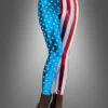 Captain America Leggings Für Damen -Halloween Kostümladen 110 35675 captain america leggings usa