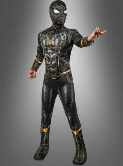 Spider-Man V2 Kinder Kostüm Schwarz-gold