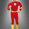 Flash Deluxe Muskelkostüm Für Erwachsene 1 Flash Deluxe Muskelkostüm Für Erwachsene -Halloween Kostümladen 110 888079 flash supeheld kostuem