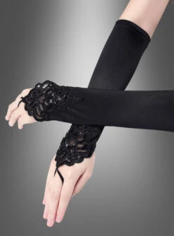 Fingerlose Handschuhe Lang Mit Spitze -Halloween Kostümladen 115 475 x pic3