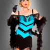Flapperkleid Mit Zubehör 1 Flapperkleid Mit Zubehör -Halloween Kostümladen 115 70591 flapperkleid blau tuerkis charleston