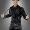 Pailletten Blazer Schwarz Für Herren -Halloween Kostümladen 120 46984 pailletten blazer schwarz kostuem