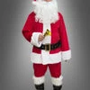Weihnachtsmann Kostüm Rot 6-teilig -Halloween Kostümladen 150 12 weihnachtsmann kostuem rot 6 teilig