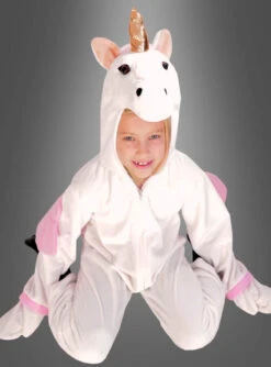 Zauberhaftes Plüsch Einhorn Kostüm Deluxe -Halloween Kostümladen 150 169 pic4