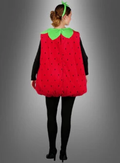 Erdbeere Kostüm Süss Und Fruchtig Für Erwachsene -Halloween Kostümladen 150 175 pic4