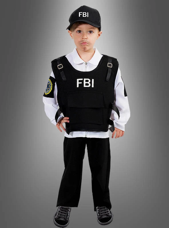 FBI Agent Kostüm Für Kinder 3 FBI Agent Kostüm Für Kinder