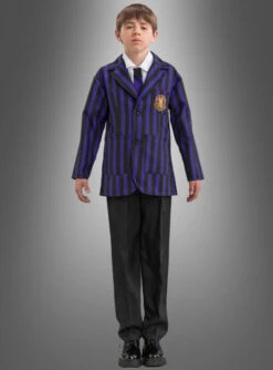 Wednesday Jungen Schuluniform Schwarz Lila