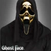 Original Scream Ghost Face Maske Gold -Halloween Kostümladen 16 fw91520 ghost face goldene maske chrom