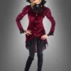 Wandelbare Kostümjacke Vamp Jasna -Halloween Kostümladen 16 h4207 wandelbare kostuemjacke vampirin piratin steampunk