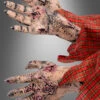 Blutige Zombie Latex Hände 1 Blutige Zombie Latex Hände -Halloween Kostümladen 17 03808 zombie latex haende halloween zubehoer