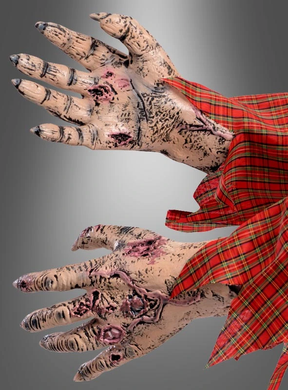 Blutige Zombie Latex Hände 3 Blutige Zombie Latex Hände