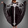 Drachen Skelett Cape -Halloween Kostümladen 17 29216 cape drachen skelett halloween schwarz