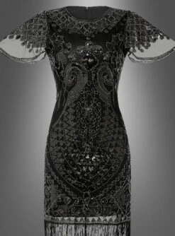 Kurzarm 20er Jahre Kleid Grace -Halloween Kostümladen 172 104 pic3