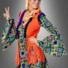 Hippiekleid Mit Fransenweste -Halloween Kostümladen 177 320155 hippiekleid orange