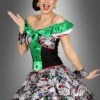 Casino Kleid Für Damen Mit Spielkartenmuster -Halloween Kostümladen 177 4978 casino kleid damenkostuem