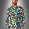 Super Mario Hemd OppoSuits 1 Super Mario Hemd OppoSuits -Halloween Kostümladen 18 ossm 0028 super mario hemd herren opposuits bunt