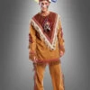 Herrenkostüm Indianer Mit Federschmuck Deluxe -Halloween Kostümladen 180 4460 herrenkostuem indianer karneval