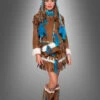 Indianer Kleid Für Mädchen Deluxe -Halloween Kostümladen 180 50683 indianer kleid kinderkostuem teenager