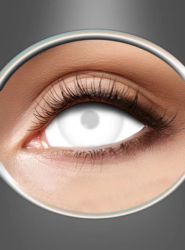 40 % Mini Sclera Blind White Kontaktlinsen Weiß 3 40 % Mini Sclera Blind White Kontaktlinsen Weiß