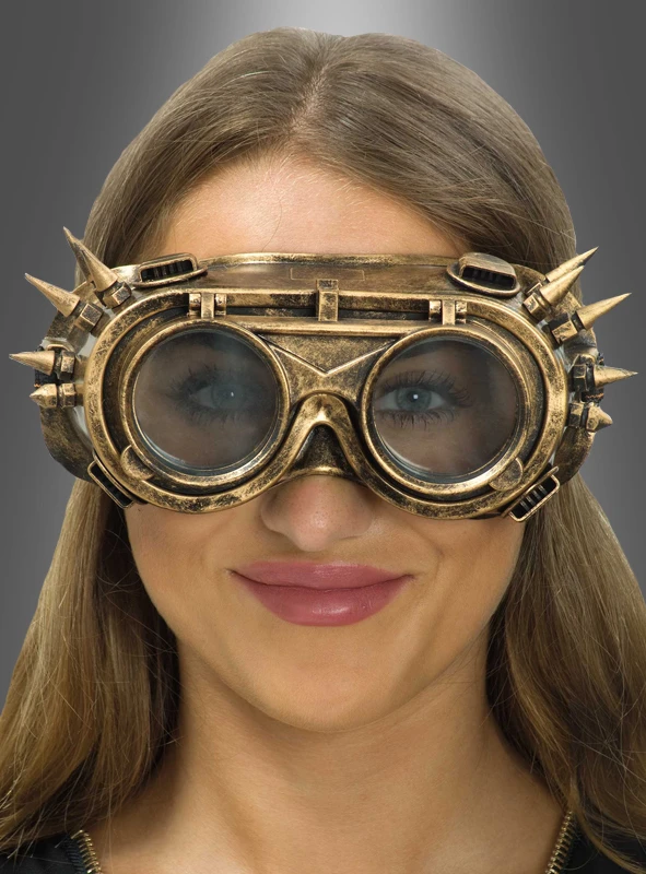 Schweißerbrille Steampunk Mit Spikes 3 Schweißerbrille Steampunk Mit Spikes