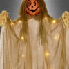 Lustiger Kürbisgeist Mit LED-Lichtern 183cm -Halloween Kostümladen 3 417 lustiger kuerbisgeist mit led lichtern halloweendeko