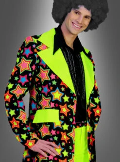 Neon 70er Schlagerstar Herrenkostüm -Halloween Kostümladen 35 608413 pic2
