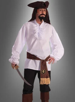 Elegantes Rüschenhemd Herren Weiß -Halloween Kostümladen 40 64755 pic4