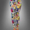 Pop Art Leggings Mit Comic Print -Halloween Kostümladen 40 76711 pop art leggings damenkostuem 50er