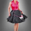 50er Punktekleid Mit Pudel -Halloween Kostümladen 42 215113 rock n roll lady 50er jahre