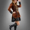 Steampunk Fashion Kleid Braun -Halloween Kostümladen 42 215170 steampunk fashion kleid braun