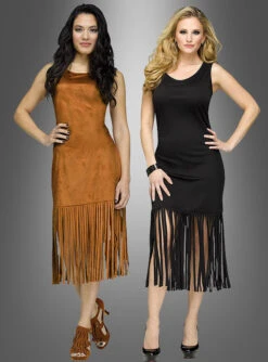 Wandelbares Fransenkleid Hippie Indianerin