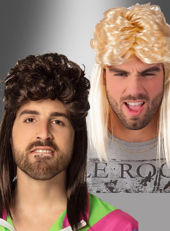 Vokuhila Perücke 80er Frisur Larry 3 Vokuhila Perücke 80er Frisur Larry