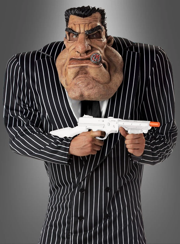 Gangsterboss Kostüm Mit Maske Mafia 3 Gangsterboss Kostüm Mit Maske Mafia