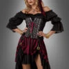 Piratin Kostüm Anne -Halloween Kostümladen 70 01187 piratin seeraeberbraut wench damenkostuem