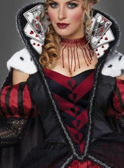 Herzkönigin Kostüm Ballkleid Deluxe -Halloween Kostümladen 70 01473 pic2