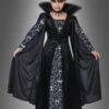 Schwarze Vampir Königin Kinderkostüm Lina -Halloween Kostümladen 70 3023 087 vampirin kostuem schwarz fuer maedchen kleid