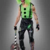 Verrückter Clown Nick Neon Kostüm Herren