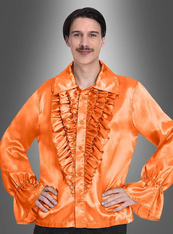 Retro 70er Rüschenhemd Schlagerstar 4 Retro 70er Rüschenhemd Schlagerstar – Bild 2