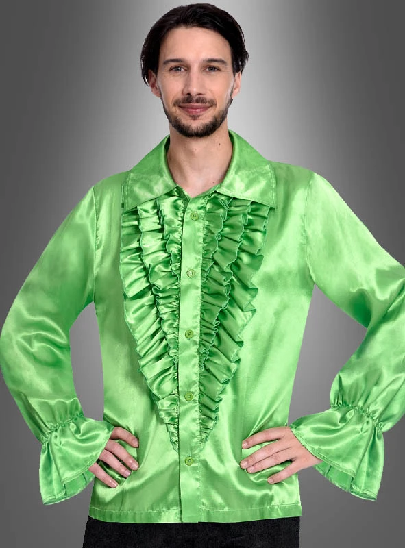 Retro 70er Rüschenhemd Schlagerstar 5 Retro 70er Rüschenhemd Schlagerstar – Bild 3