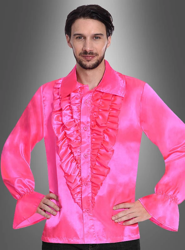 Retro 70er Rüschenhemd Schlagerstar 6 Retro 70er Rüschenhemd Schlagerstar – Bild 4