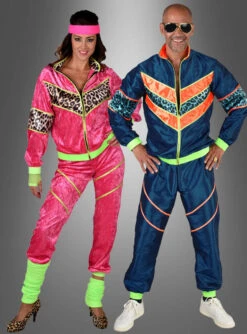 80er Jahre Kostüm Jogginganzug Blau -Halloween Kostümladen 80er jahre neon trainingsanzug dieter 46b50782a7 3
