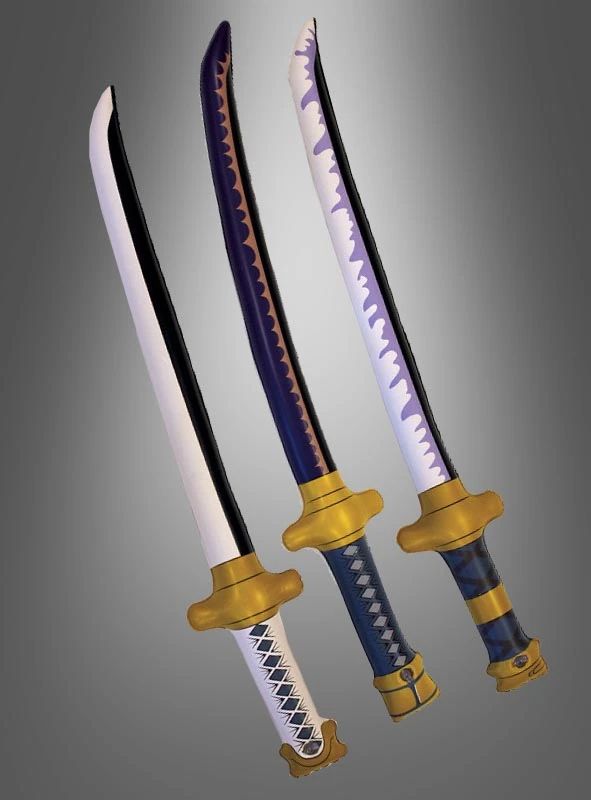 3 St. Zorros Schwerter Aufblasbar 70 Cm - One Piece 3 3 St. Zorros Schwerter Aufblasbar 70 Cm - One Piece