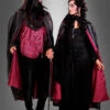 Deluxe Cape Für Damen Und Herren Schwarz Rot