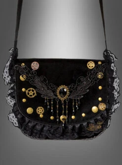 Steampunk Handtasche Zahnrad & Spitze