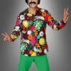 Hippie Herrenhemd Blumenwiese