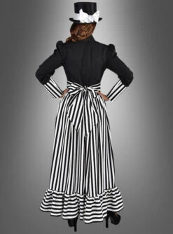 Viktorianische Dame Elisa Schwarz Weiß -Halloween Kostümladen faschingskostuem viktorianisch frauen c79d8670d4 3