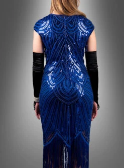 Edles Gatsby Kleid Daisy -Halloween Kostümladen flapper kleid mit fransen und pailletten deluxe bf2a36d9f3 4