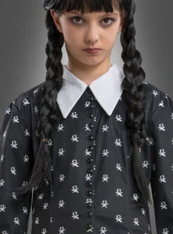 Neue Veröffentlichungen -Halloween Kostümladen gemustertes kleid wednesday kinderkostuem schwarz 2fcc1b196d 2