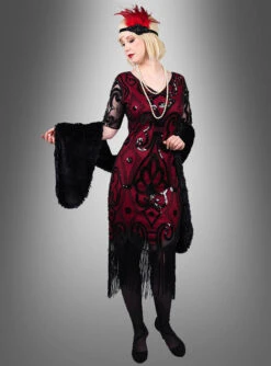 Halbarm 20er Jahre Retro Kleid Francis -Halloween Kostümladen golden twenties damenkostuem paillettenkleid 65e0f6cff5 4